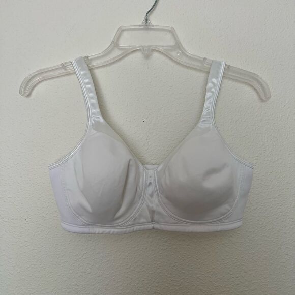 Playtex 18 Hour Ultimate Shoulder Comfort Wirefree Bra, White, 36C - Picture 1 of 5